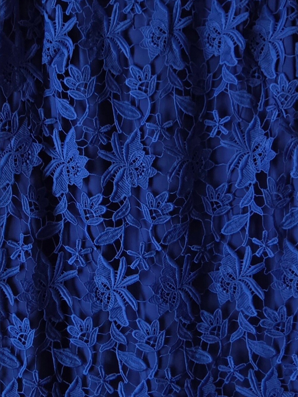 Lauren Ralph Lauren Royal Blue Floral Sleeveless Dress Size 16 - Picture 2 of 14